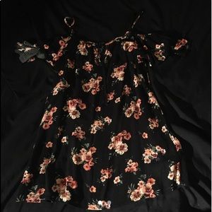 Black floral dress
